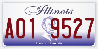 IL license plate A019527