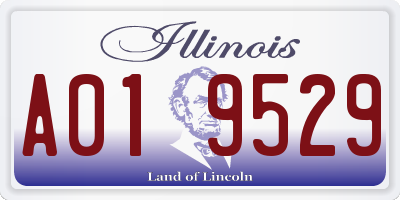 IL license plate A019529