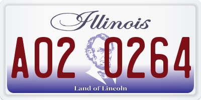 IL license plate A020264