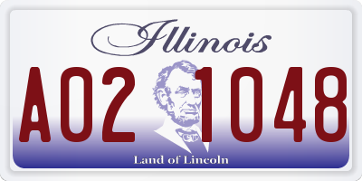 IL license plate A021048