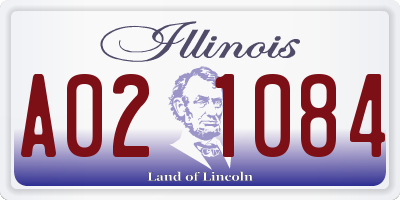 IL license plate A021084
