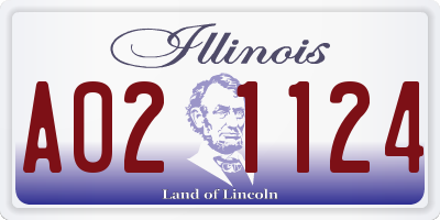 IL license plate A021124