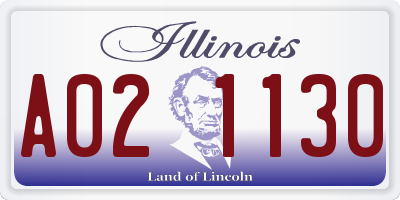 IL license plate A021130