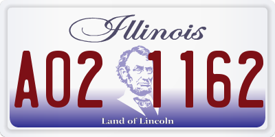 IL license plate A021162