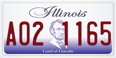 IL license plate A021165