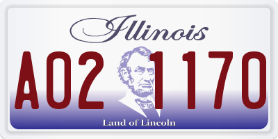 IL license plate A021170