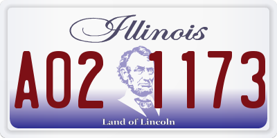 IL license plate A021173