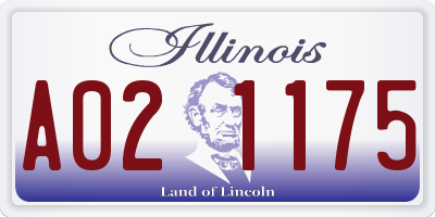 IL license plate A021175