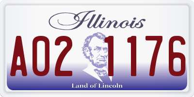 IL license plate A021176