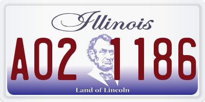 IL license plate A021186