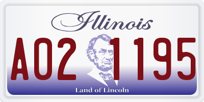 IL license plate A021195