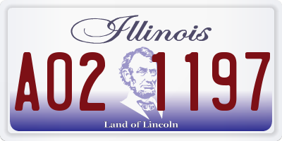 IL license plate A021197