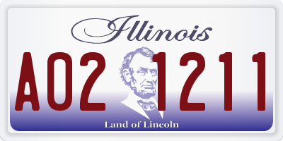 IL license plate A021211