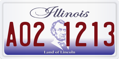 IL license plate A021213