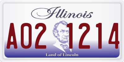 IL license plate A021214