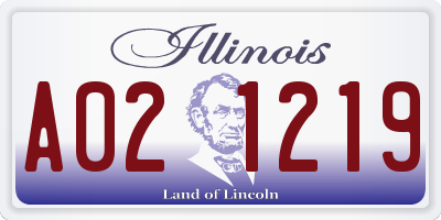 IL license plate A021219