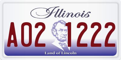 IL license plate A021222