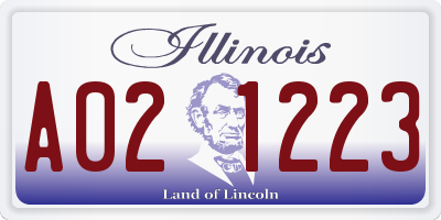IL license plate A021223