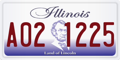 IL license plate A021225
