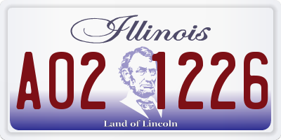 IL license plate A021226