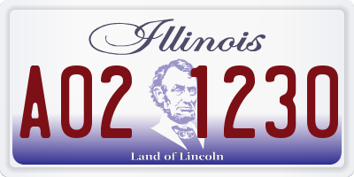 IL license plate A021230