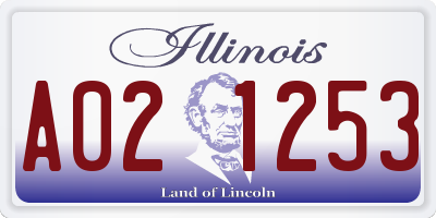 IL license plate A021253