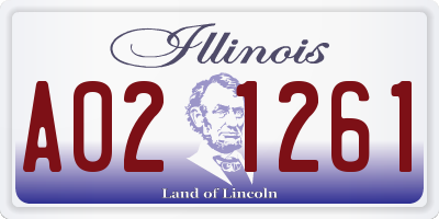 IL license plate A021261