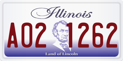 IL license plate A021262