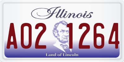 IL license plate A021264