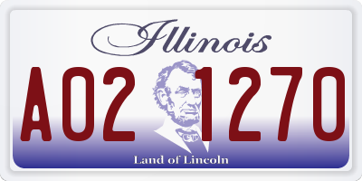 IL license plate A021270
