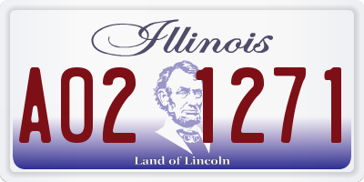 IL license plate A021271