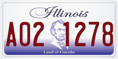 IL license plate A021278