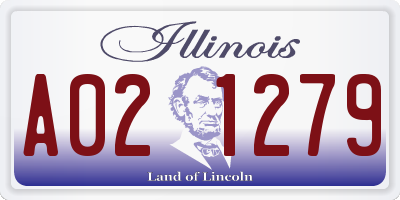 IL license plate A021279