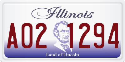 IL license plate A021294
