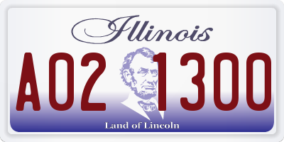 IL license plate A021300