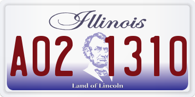 IL license plate A021310