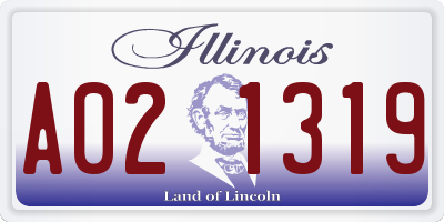 IL license plate A021319