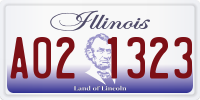 IL license plate A021323