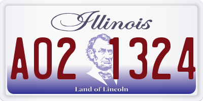 IL license plate A021324