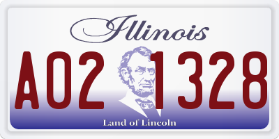 IL license plate A021328