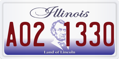 IL license plate A021330