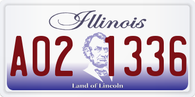 IL license plate A021336