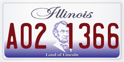 IL license plate A021366
