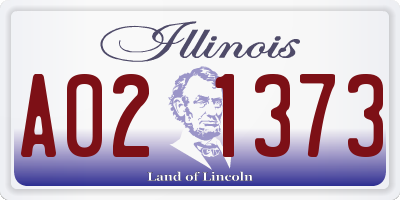 IL license plate A021373