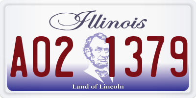 IL license plate A021379