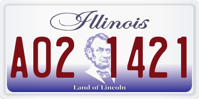IL license plate A021421