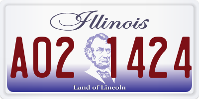 IL license plate A021424