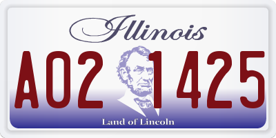 IL license plate A021425