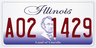 IL license plate A021429