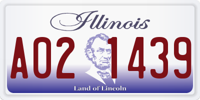 IL license plate A021439